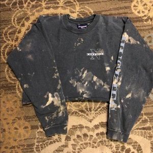 Bleached NIU Cropped Long Sleeve